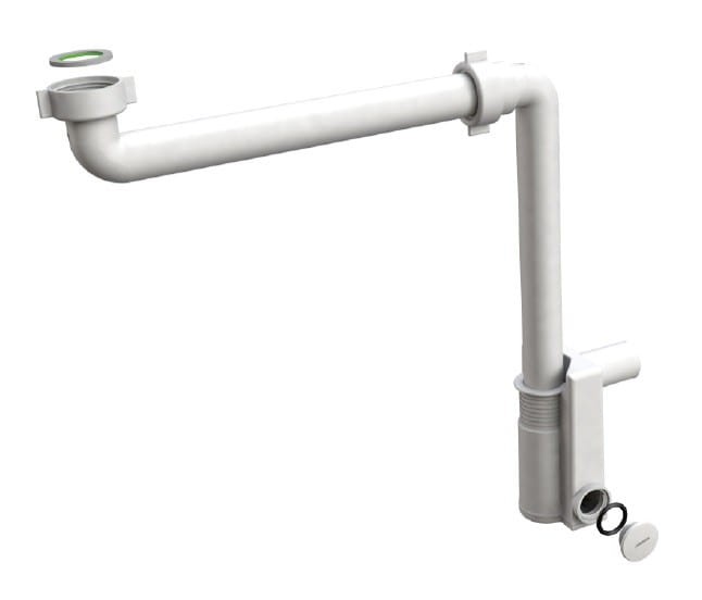 Półsyfon umywalkowy lub bidetowy oszczędzający miejsce Murales