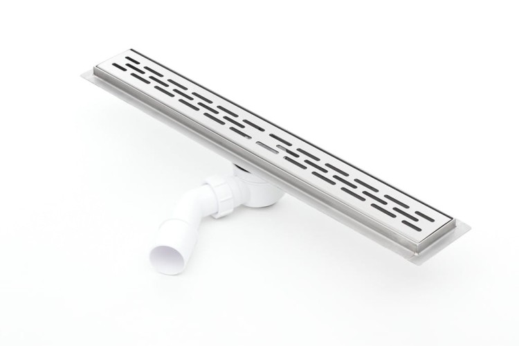 Odpływ liniowy z flanszą Kesmet 70 cm z rusztem Stripes