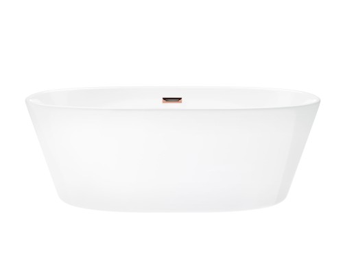 Wanna wolnostojąca corsan e026 salina 170 cm z wykończeniem różowe złoto