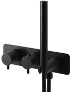 Bateria wannowa termostatyczna czarna Axel Black KOHLMAN QW265AB