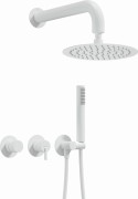 Zestaw prysznicowy podtynkowy bianco biały Silia Deante