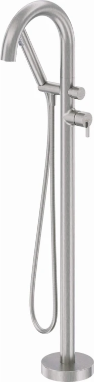 Bateria wannowa wolnostojąca stal szczotkowana Silia Deante