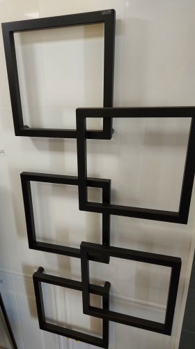 Grzejnik łazienkowy dekoracyjny Radeco Loco 5 czarny 154x68,5cm