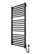 Grzejnik elektryczny suchy HF London 117x53 czarny mat Hygge Family