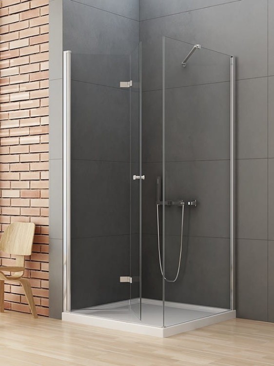 Kabina New Trendy New Soleo 100x80x195 lewa, szkło czyste