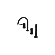 Bateria wannowa 4- otworowa Orion Matt Black Lavita