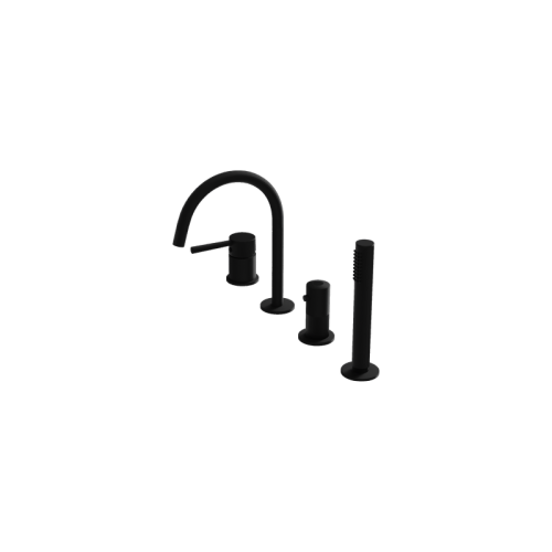 Bateria wannowa 4- otworowa Orion Matt Black Lavita