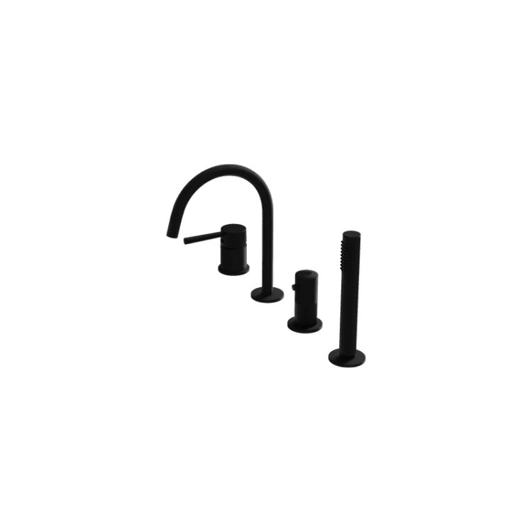 Bateria wannowa 4- otworowa Orion Matt Black Lavita