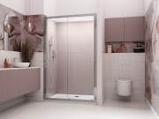 Drzwi prysznicowe Radaway Premium Plus DWJ 120x190 brązowe