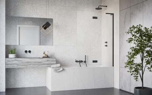 Parawan nawannowy Radaway Essenza 8 SL Black PND II prawy