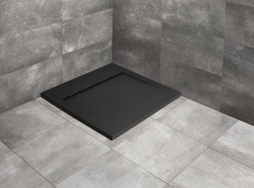 Brodzik czarny kwadratowy Teos C 90x90 Black Radaway