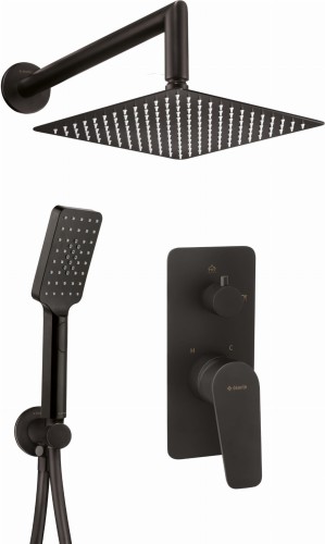 Komplet podtynkowy Deante Jasmin nero NACN9JP