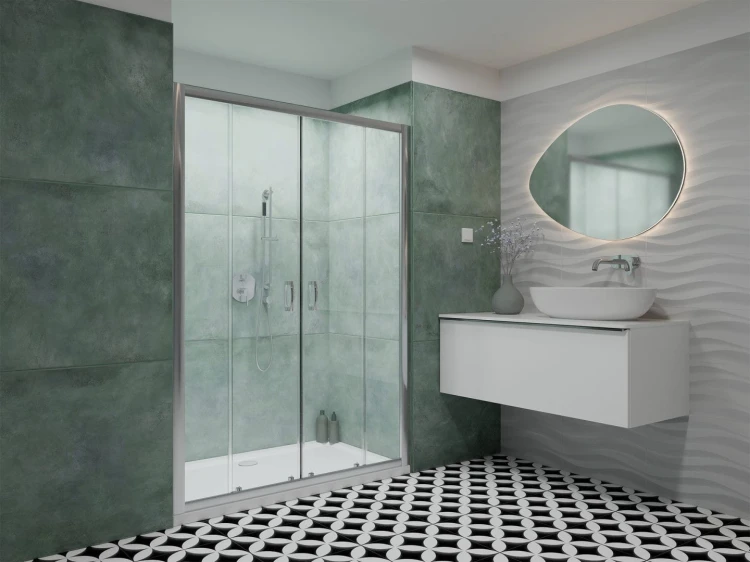 Drzwi wnękowe Radaway Premium Plus DWD 140x190 szkło przejrzyste