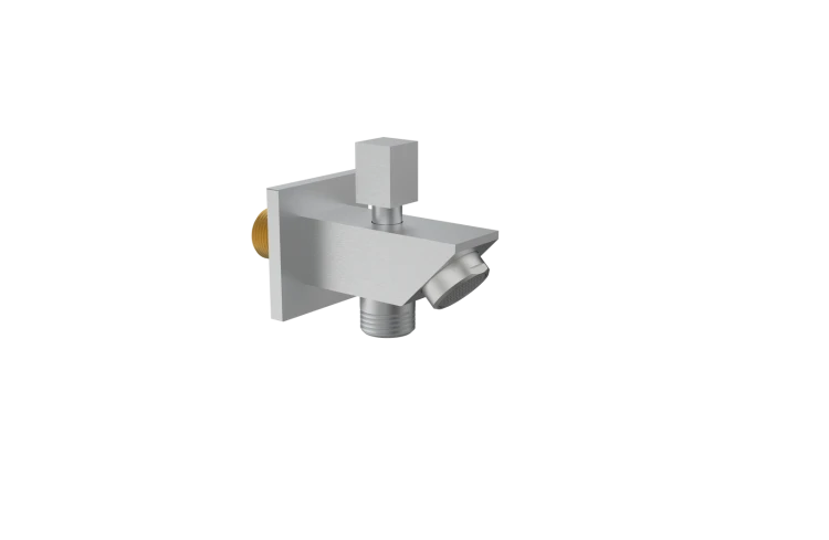 Wylewka wannowo prysznicowa corsan cmw6bsl stal szczotkowana z przełącznikiem mechanicznym do słuchawki prysznicowej