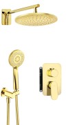 Zestaw prysznicowy z BOXem mieszaczowym złoty Alpinia Deante