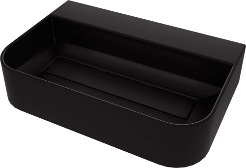 Umywalka granitowa nablatowa 60x40 nero czarna Arnika Deante