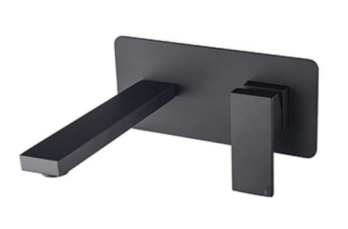 Bateria umywalkowa podtynkowa Besco MODERN / VARIUM czarny matt