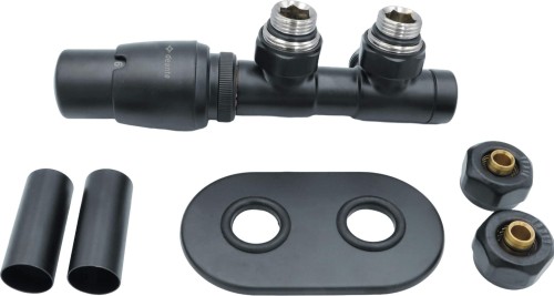 Zawór termostatyczny do grzejnika lewy titanium mat Deante