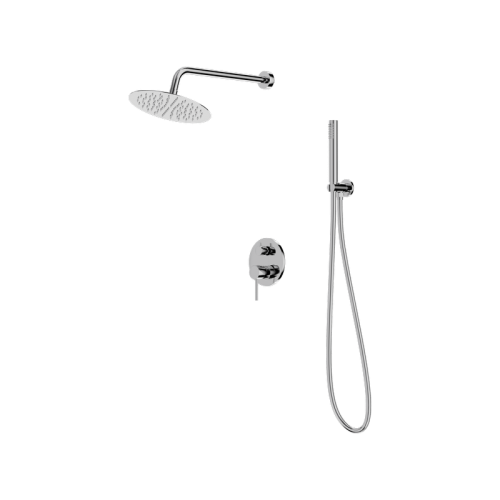 Podtynkowy zestaw prysznicowy z deszczownicą Orion Chrome Lavita