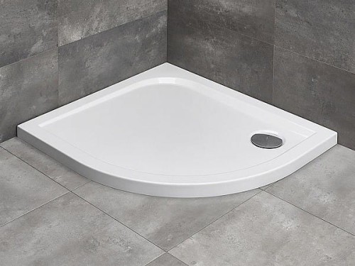 Brodzik asymetryczny Radaway Delos E 100x80x4,5 lewy