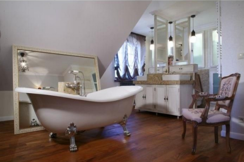 Wanna wolnostojąca Besco AMELIA 190x77 cm łapy chrom