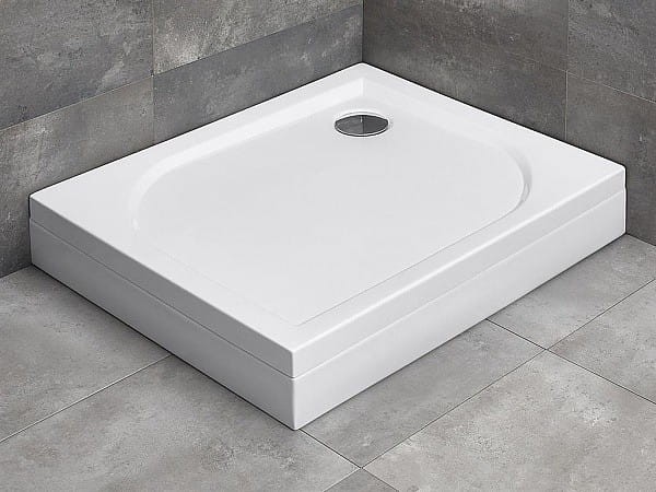 Brodzik prostokątny Radaway Delos D z obudową 80x75 prawy