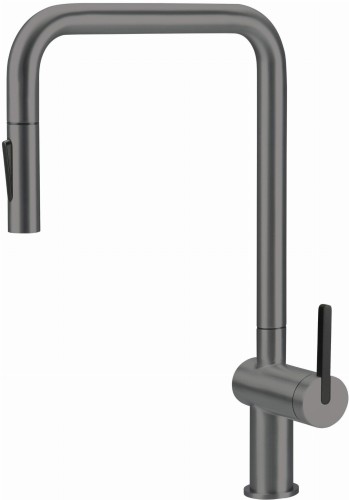 Bateria kuchenna z wyciąganą wylewką titanium Momi Deante