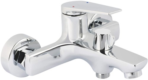 Bateria wannowa ścienna chrom Ivo Deante