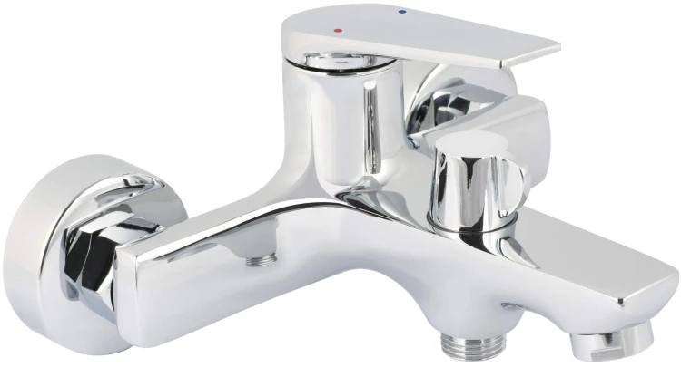 Bateria wannowa ścienna chrom Ivo Deante