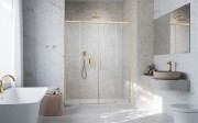 Drzwi prysznicowe Idea 8 Brushed Gold DWD Radaway szkło przejrzyste