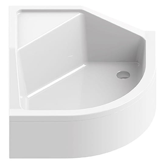 Brodzik półokrągły New Trendy Angus 90x90x29 + obudowa