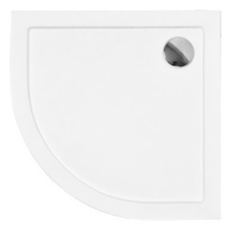 Brodzik półokrągły Besco ARON SLIMLINE 90x90x3