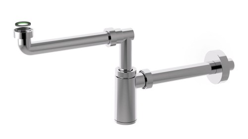 Półsyfon dekoracyjny umywalkowy butelkowy King chrom Bonomini