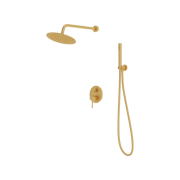 Podtynkowy zestaw prysznicowy z deszczownicą Orion Brushed Gold Lavita