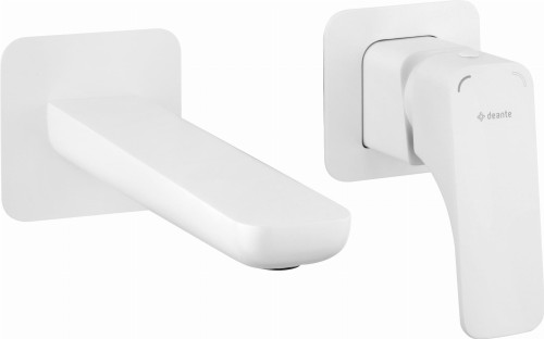 Bateria umywalkowa podtynkowa biała Hiacynt Deante