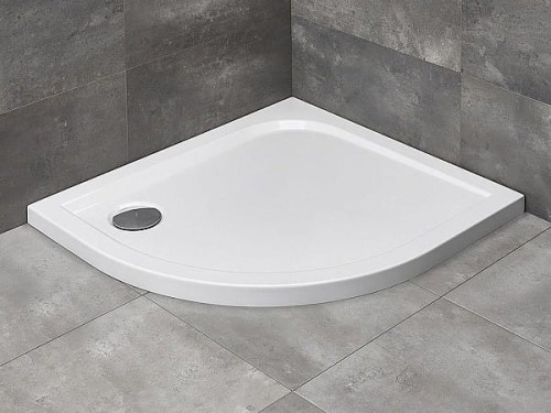 Brodzik asymetryczny Radaway Delos E 100x80x4,5 prawy