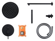 Prysznicowy zestaw podtynkowy corsan z03mbl czarny