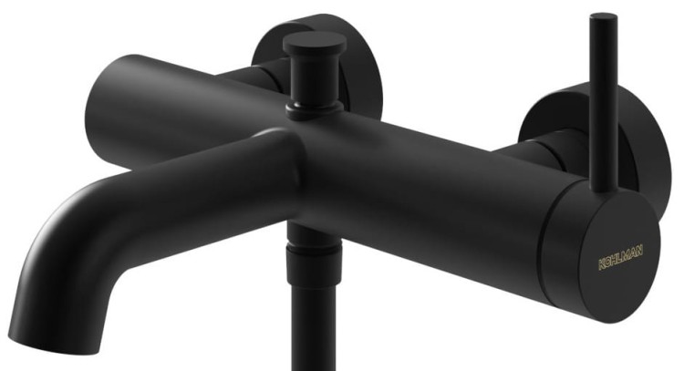 Bateria wannowa ścienna czarna Axel Black KOHLMAN QW110AB