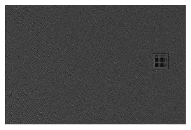 Brodzik prostokątny New Trendy Mori 140x80x3 szary