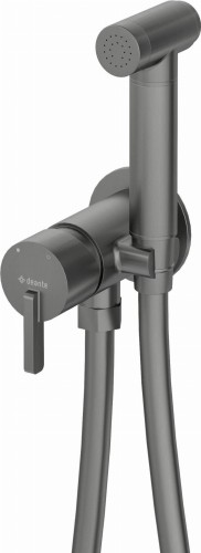 Bateria bidetowa podtynkowa ze słuchawką typu bidetta Silia Deante titanium