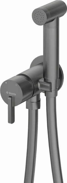 Bateria bidetowa podtynkowa ze słuchawką typu bidetta Silia Deante titanium