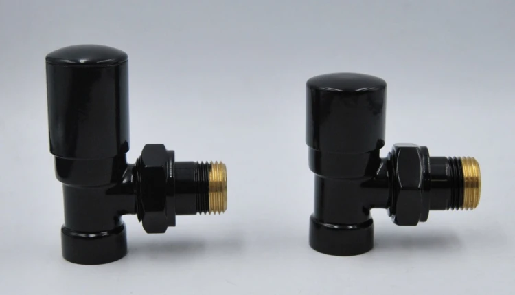 Zestaw zaworów Swing czarny Radeco prosty / kątowy