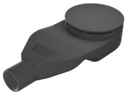 Syfon brodzikowy New Trendy Thino 90 mm czarna pokrywka