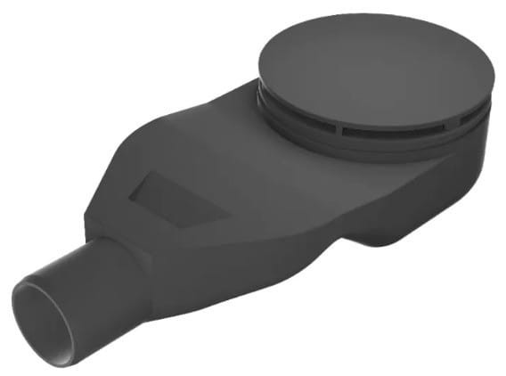 Syfon brodzikowy New Trendy Thino 90 mm czarna pokrywka