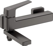 Bateria wannowa ścienna ze składaną wylewką titanium Blur Deante