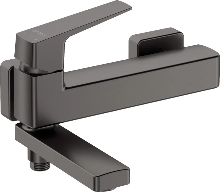 Bateria wannowa ścienna ze składaną wylewką titanium Blur Deante