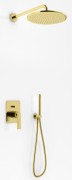 Zestaw prysznicowy Experience Gold KOHLMAN złoto błyszczące deszczownica okrągła 25cm