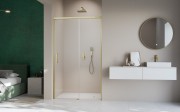 Drzwi prysznicowe Idea Brushed Gold DWJ Radaway prawe przejrzyste