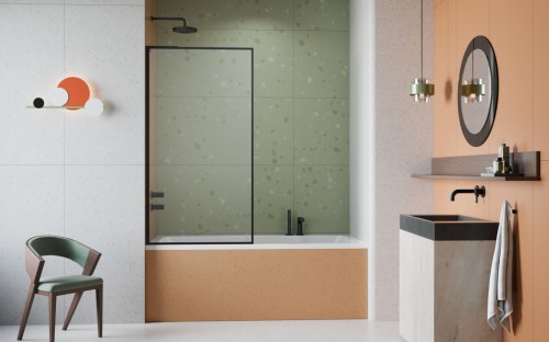 Parawan nawannowy Radaway Modo F SL Black PNJ II lewy