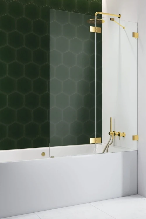 Parawan nawannowy Radaway Essenza Pro Gold PND II prawy złoty